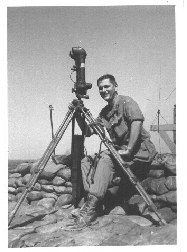 CPT John E. Bowers, Battery Commander using the BC Scope