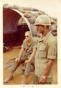 C Battery XO, Lt. Glenn Malm with SFC Royal, C Batterys Chief of Smoke in the summer of 1970.